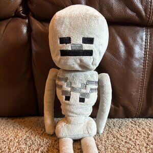 Mojang Minecraft Skeleton Plush / Stuffed Animal - 14" - EUC